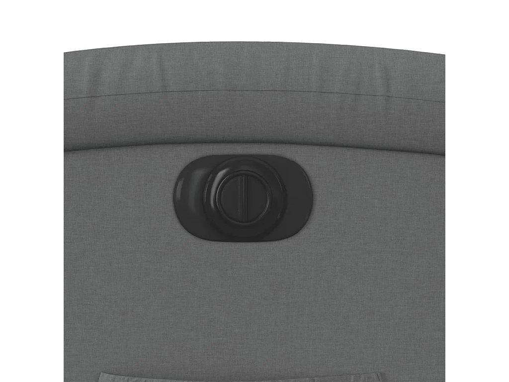 Fauteuil inclinable électrique Gris foncé Tissu