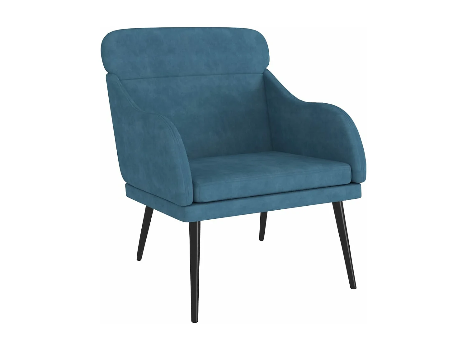 Poltrona Blu 63x76x80 cm Velluto