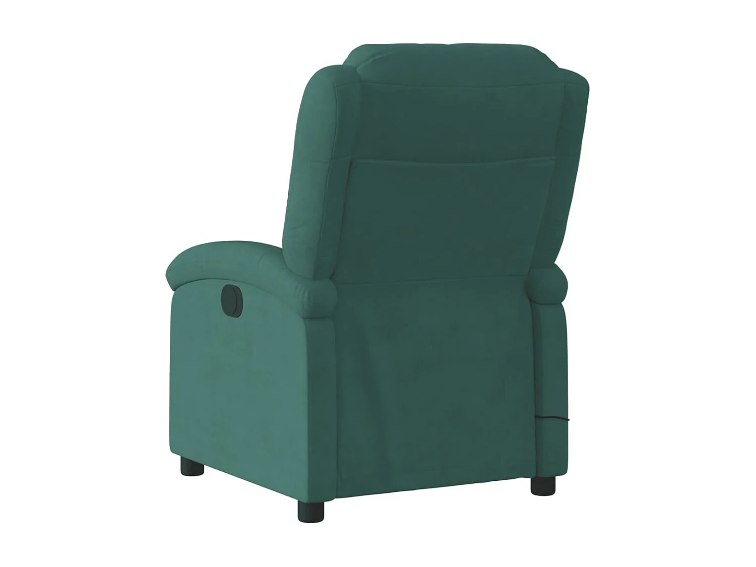 Fauteuil inclinable de massage électrique vert foncé velours