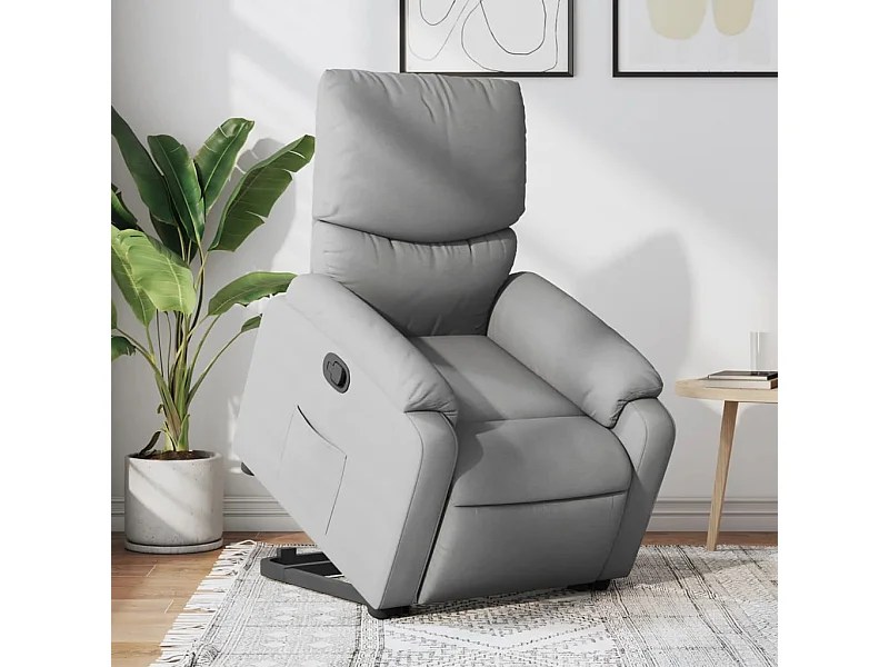 Fauteuil inclinable Gris clair Tissu