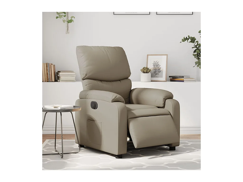 Relaxsessel Elektrisch Cappuccino-Braun Kunstleder