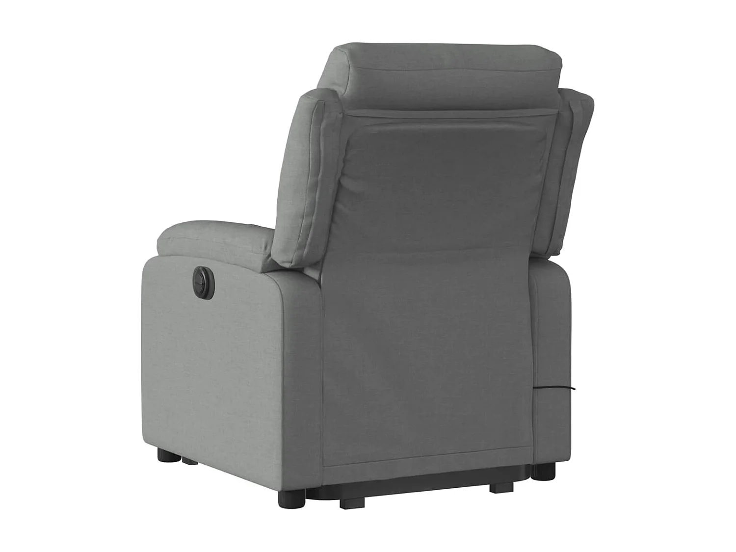 Fauteuil de massage inclinable Gris foncé Tissu