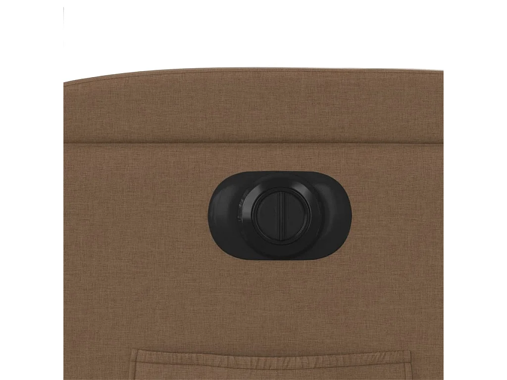 Poltrona elétrica reclinável tecido castanho