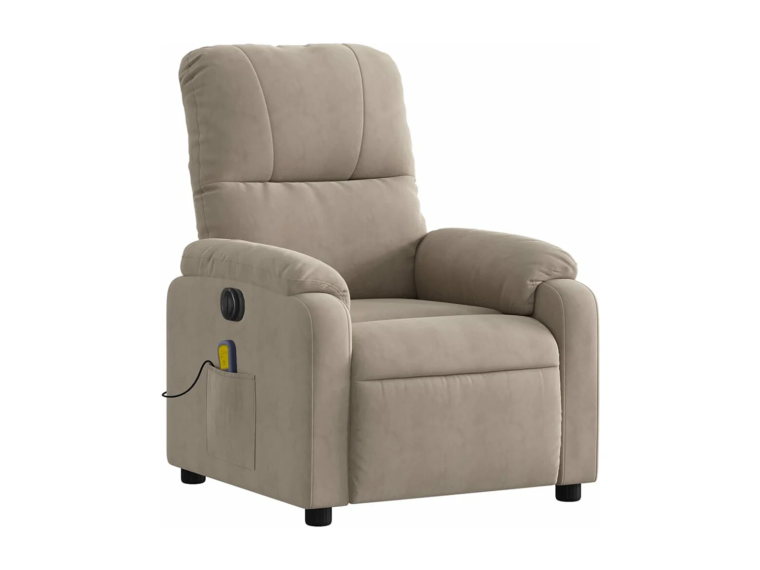 Fauteuil inclinable de massage électrique taupe