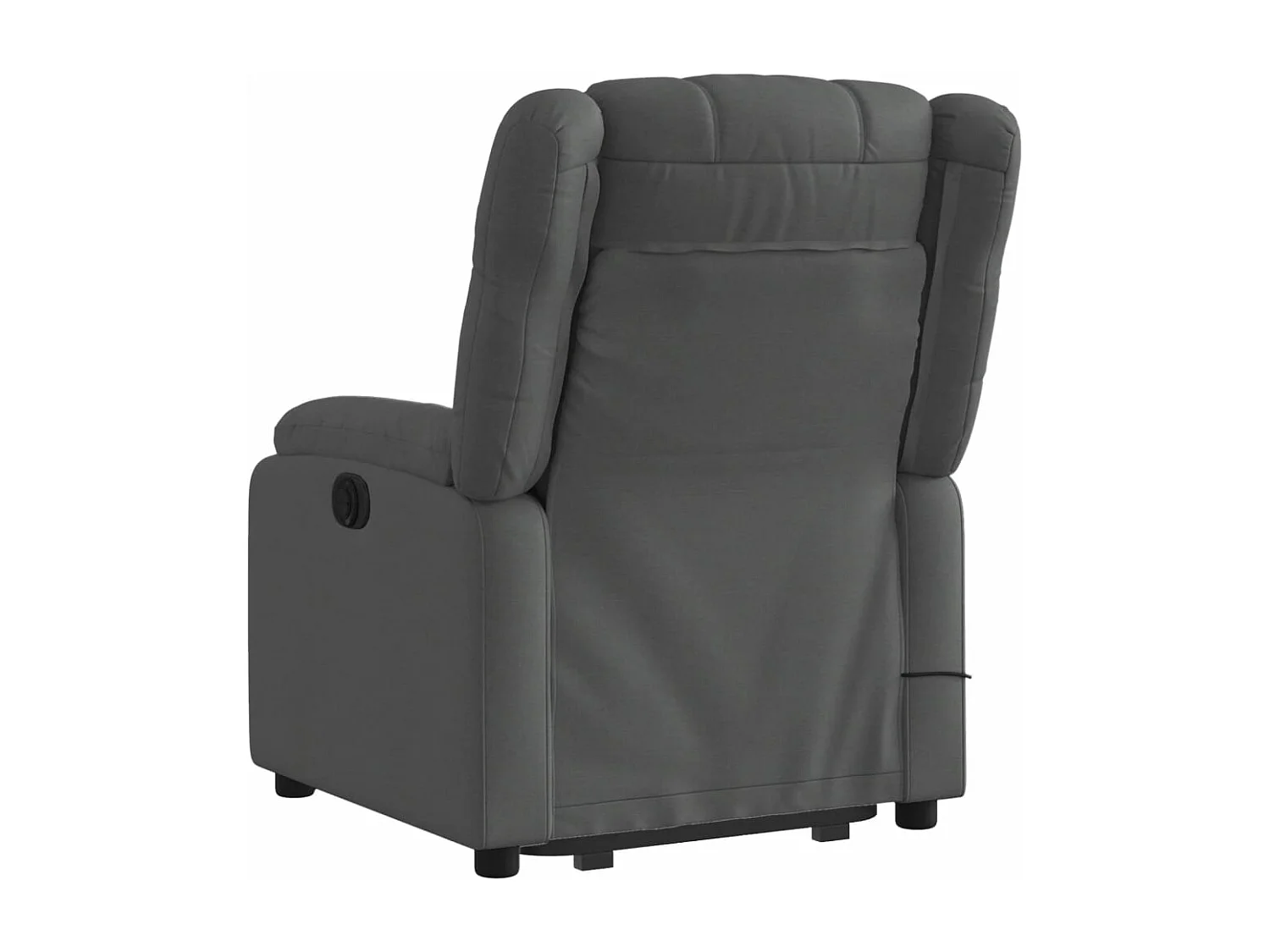 Fauteuil inclinable de massage électrique Gris foncé Tissu