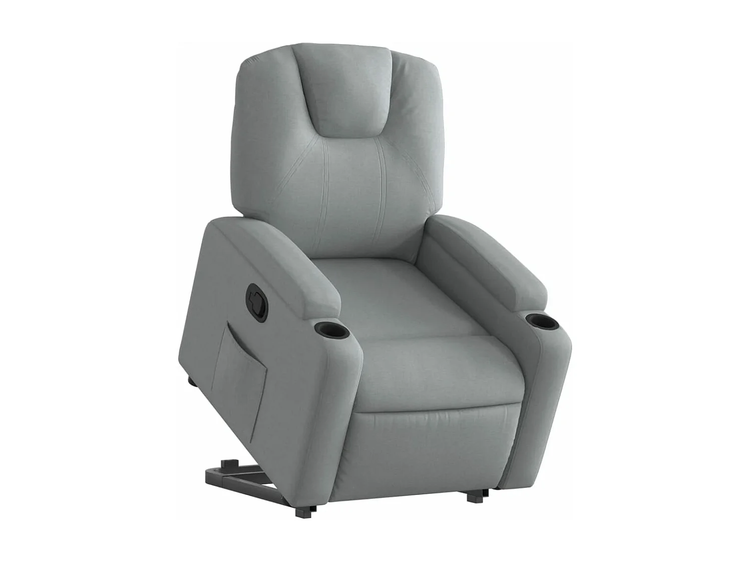 Fauteuil inclinable Gris clair Tissu