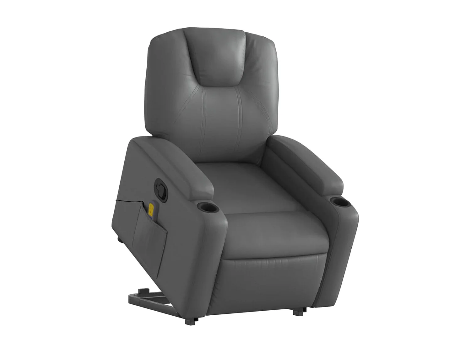 Fauteuil inclinable de massage Gris Similicuir