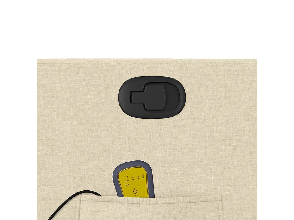 Fauteuil inclinable de massage Crème Tissu