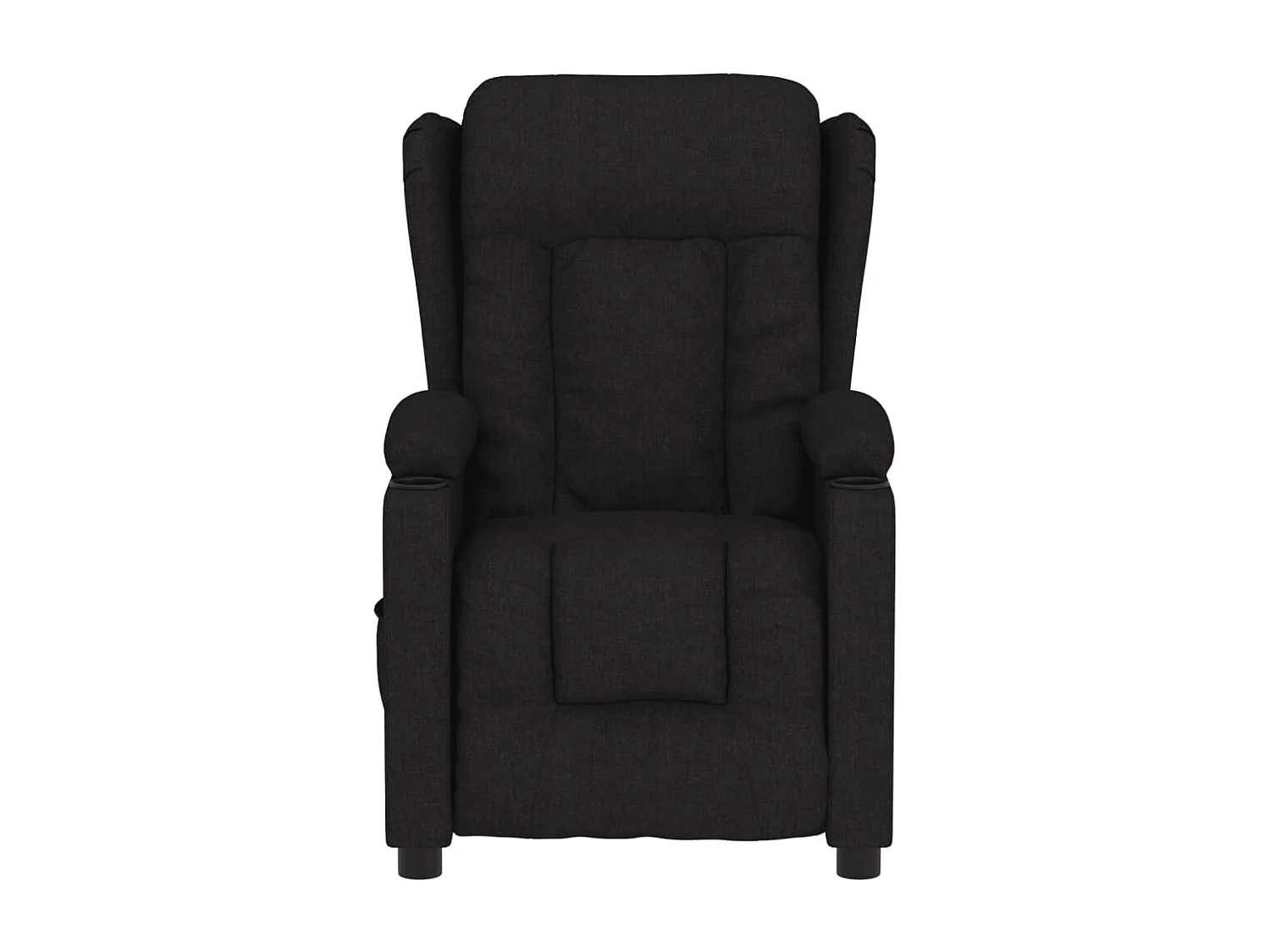 Fauteuil inclinable électrique Noir Tissu