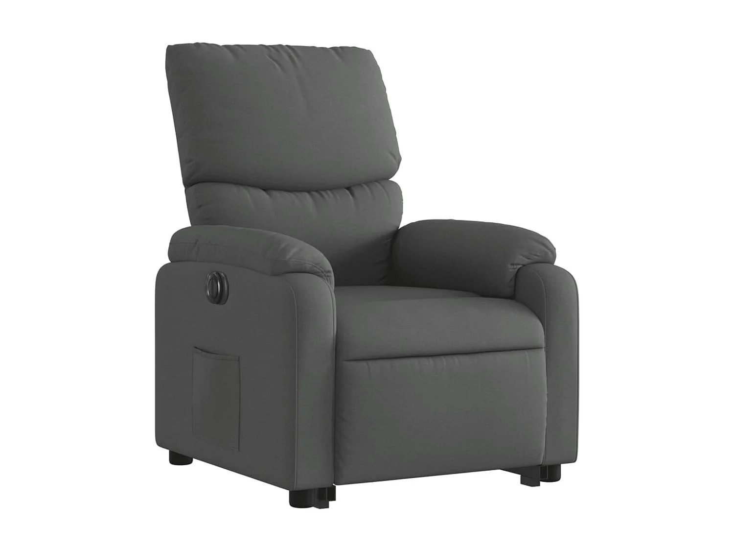 Fauteuil inclinable électrique gris foncé tissu