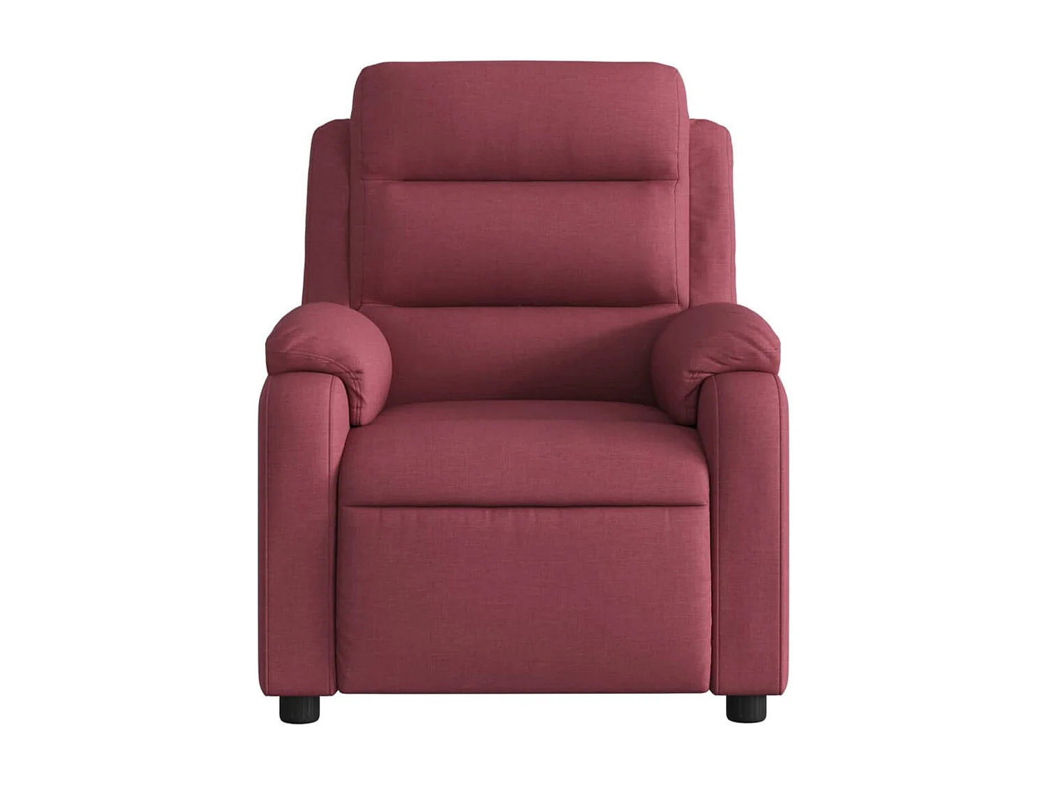 Fauteuil de massage inclinable électrique Rouge bordeaux Tissu