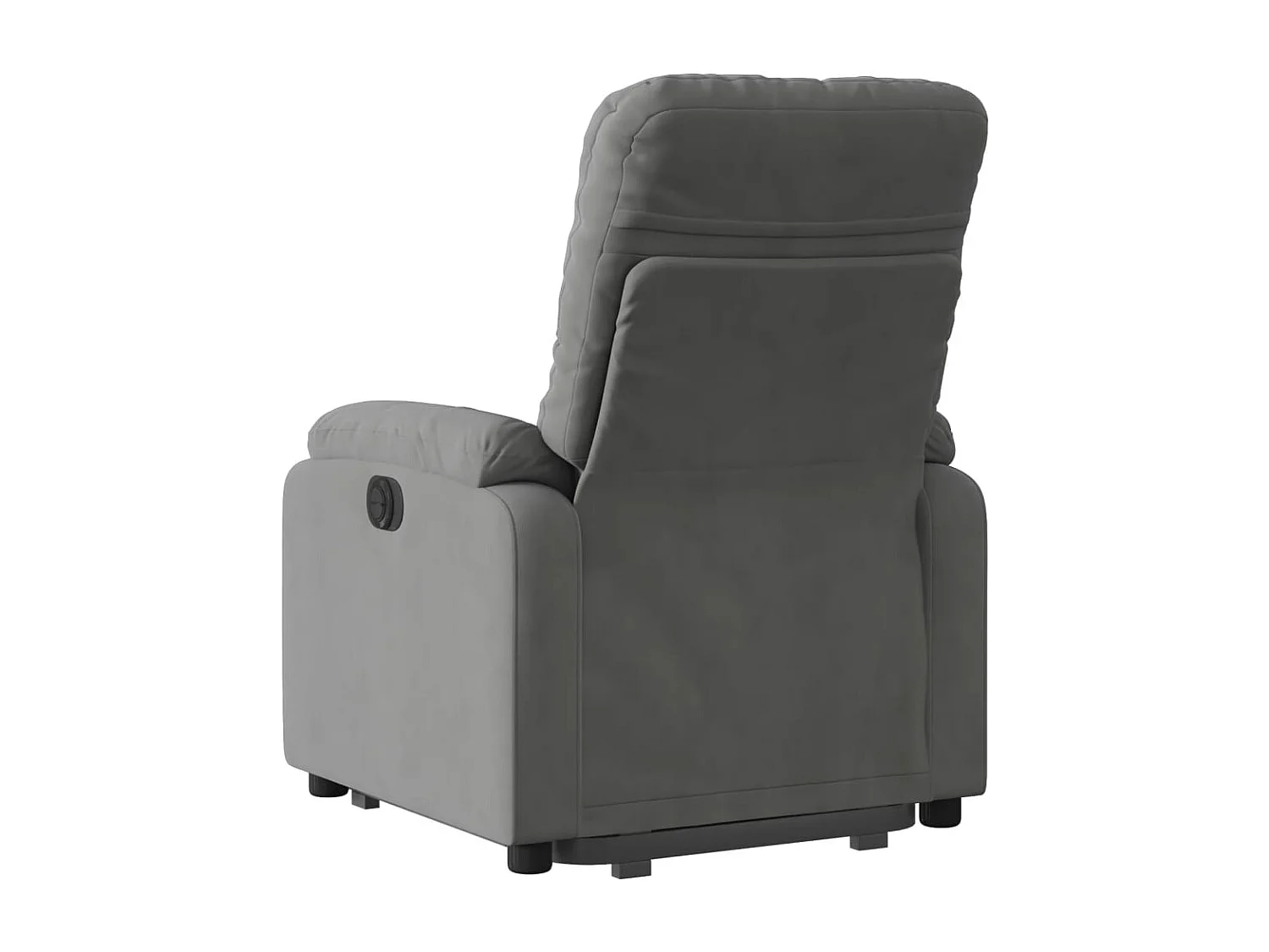 Fauteuil inclinable gris foncé tissu microfibre