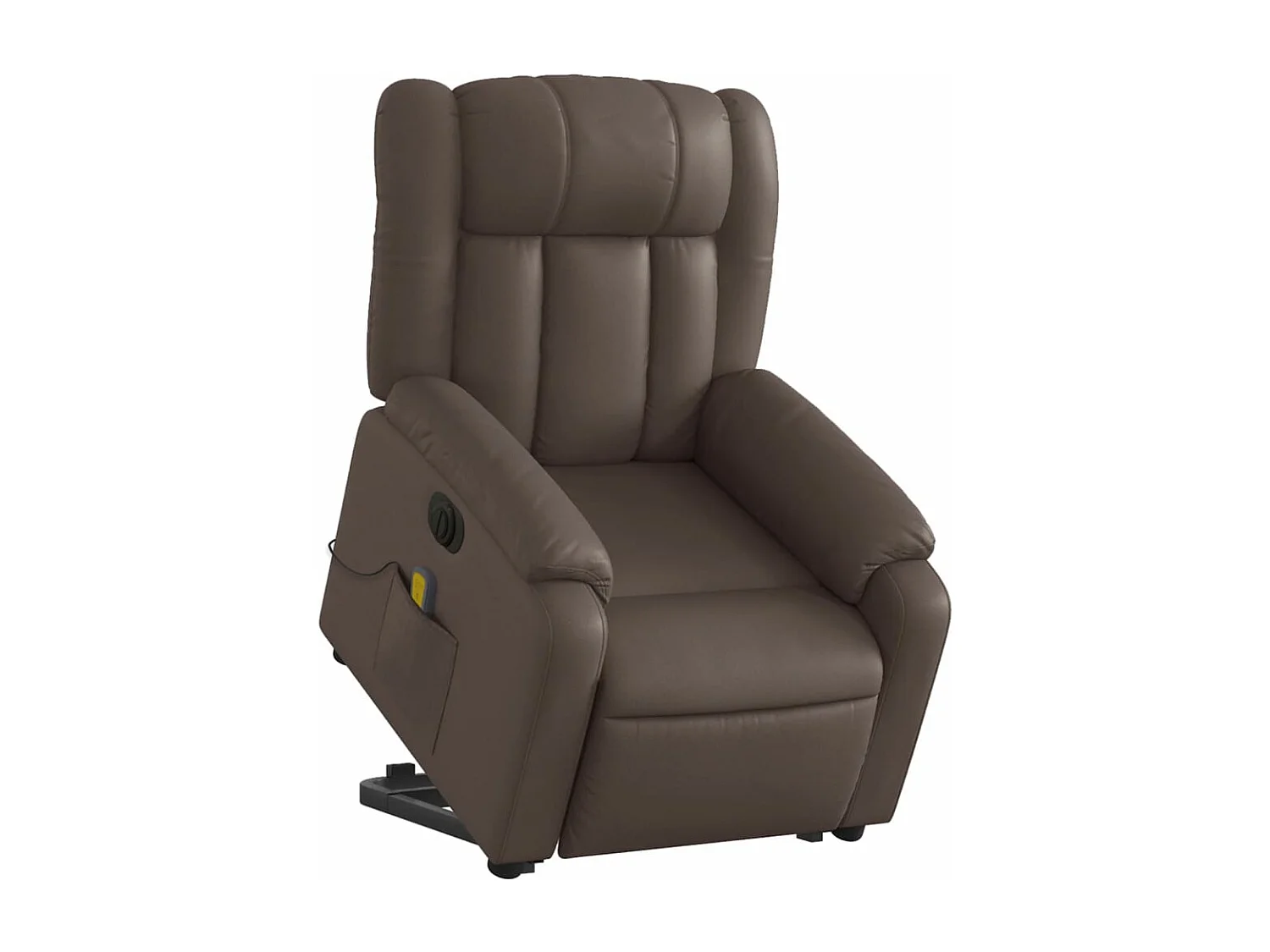 Fauteuil inclinable de massage électrique marron similicuir