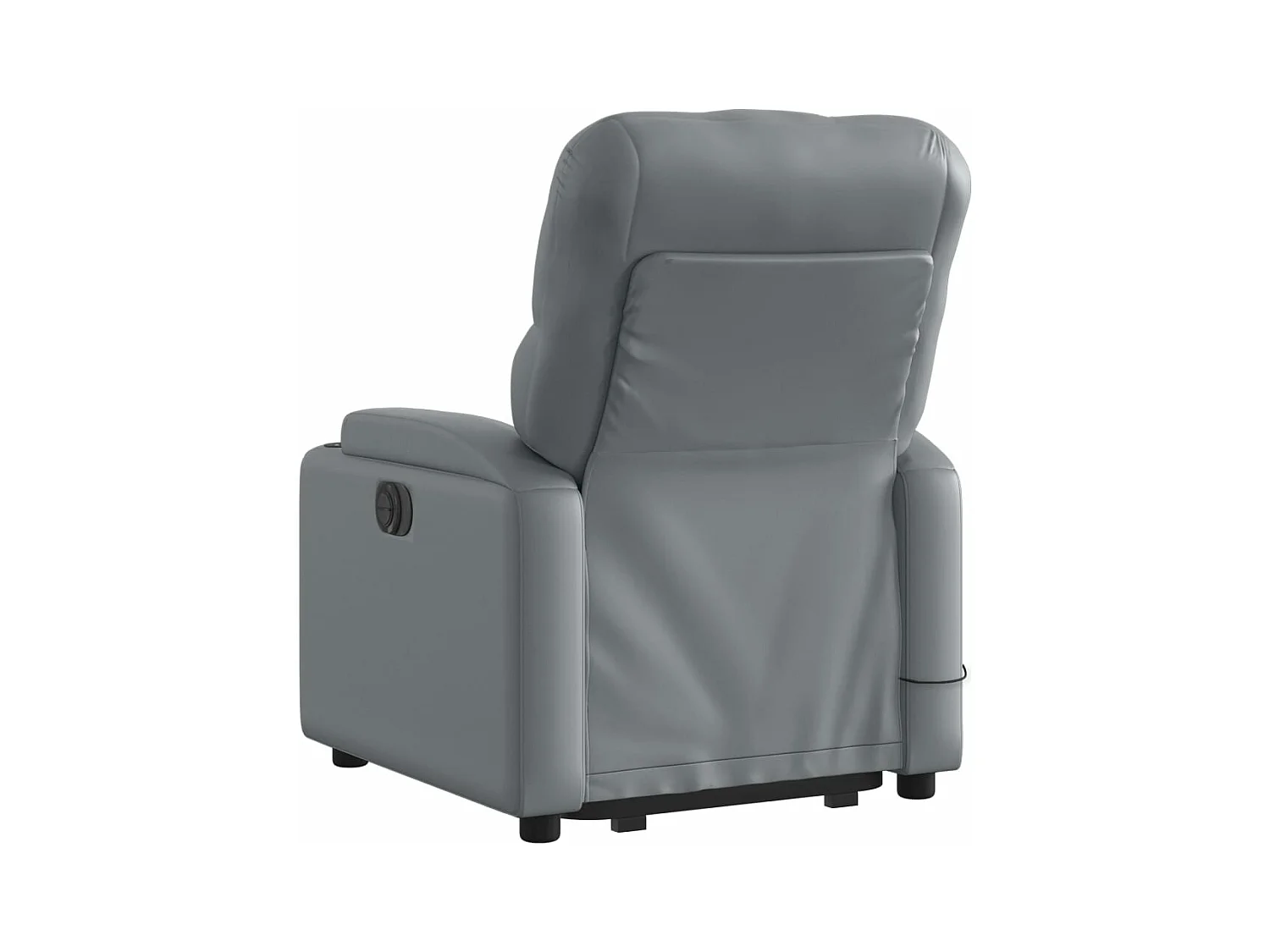 Fauteuil inclinable de massage électrique gris similicuir