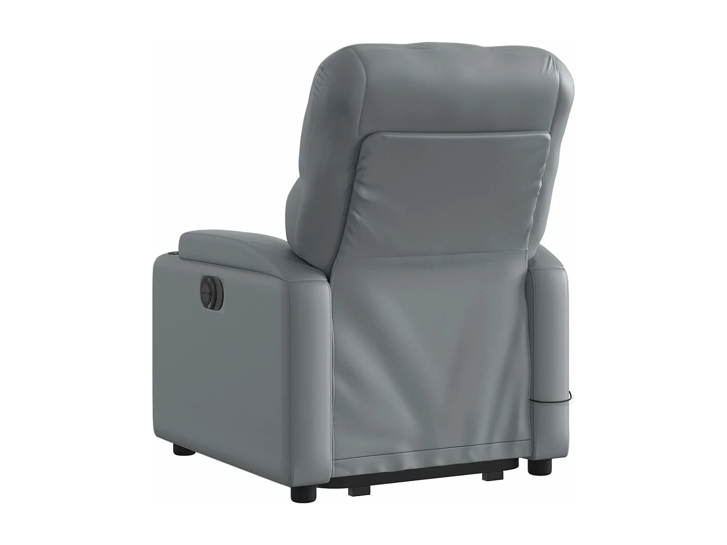 Fauteuil inclinable de massage électrique gris similicuir