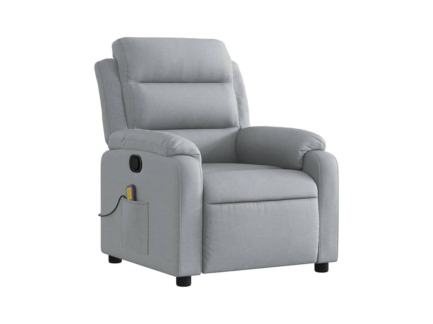 Fauteuil de massage inclinable Gris clair Tissu