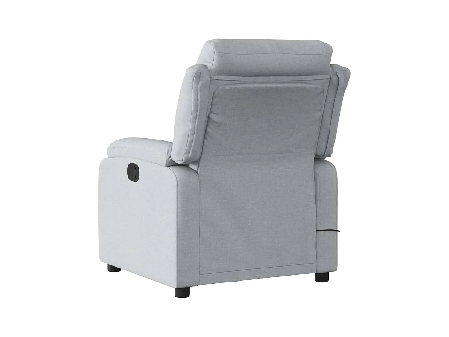 Fauteuil de massage inclinable Gris clair Tissu