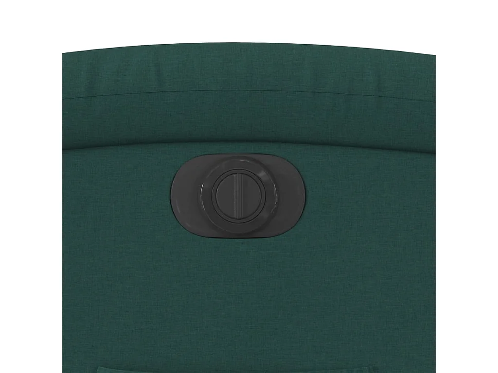 Fauteuil inclinable électrique vert foncé tissu