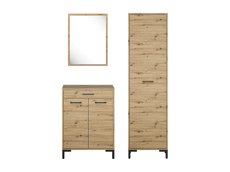 GARDEROBE Nevio Artisan Eiche 3-teilig