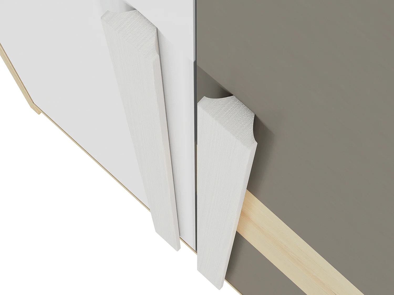 KINDERZIMMER-SET Drop Fjord Buche / weiß / grau 8-teilig