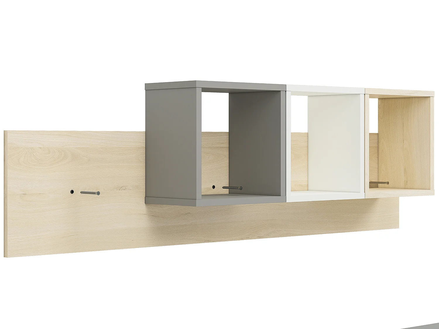 KINDERZIMMER-SET Drop Fjord Buche / weiß / grau 8-teilig