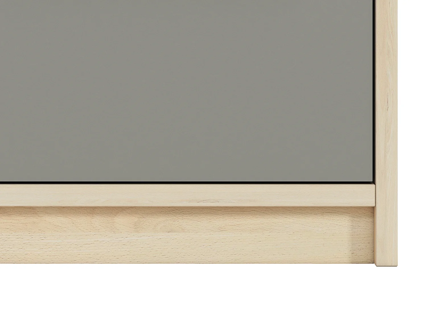 KOMMODE Drop Fjord Buche / weiß / grau 55 / 40 / 94cm