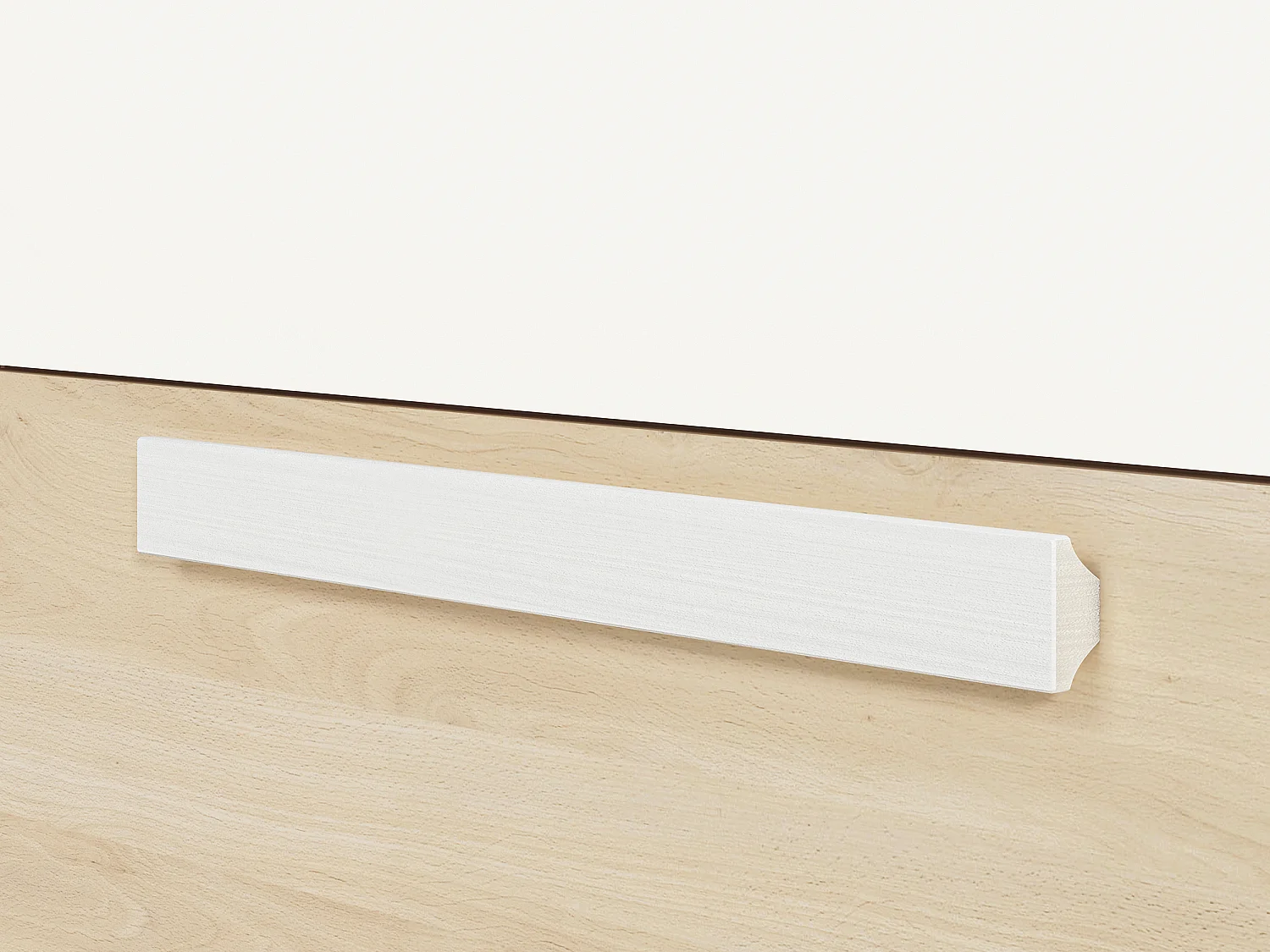 KOMMODE Drop Fjord Buche / weiß / grau 138 / 40 / 94cm