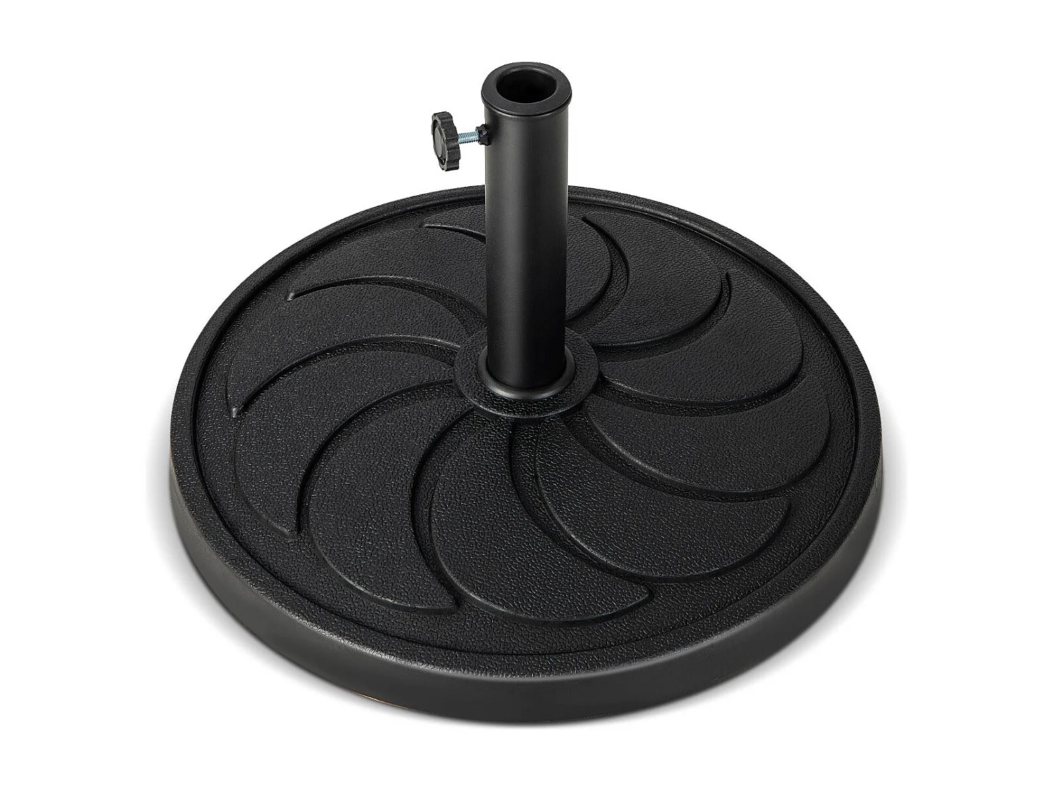 Base de guarda-sol para exterior 18 kg Suporte de guarda-sol redondo com diâmetro de 54 cm Serve para postes de guarda-sol de 38 e 48 mm 20_0007863