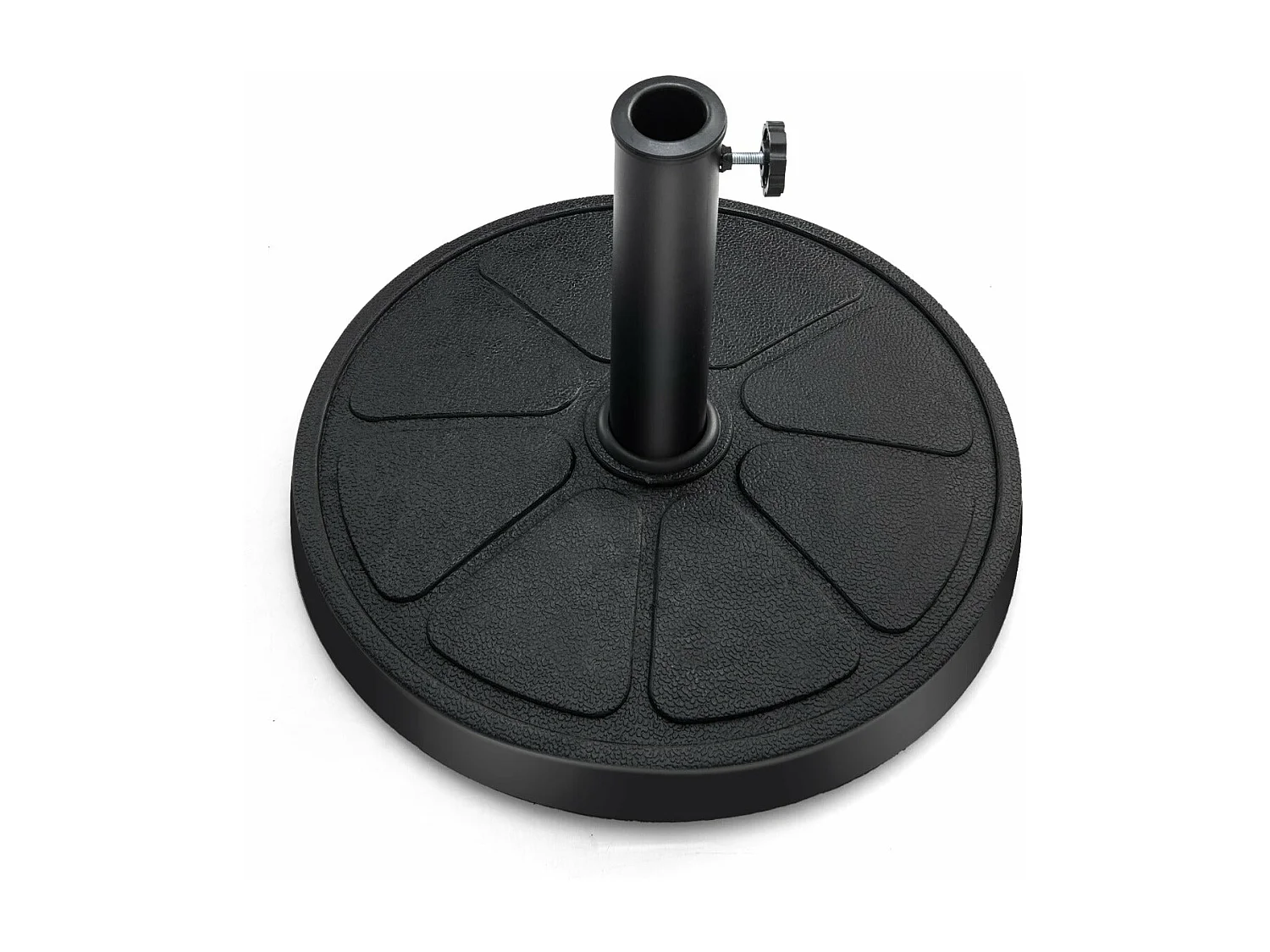 Base de parasol d'extérieur noire 45 x 45 x 35 cm 20_0007862