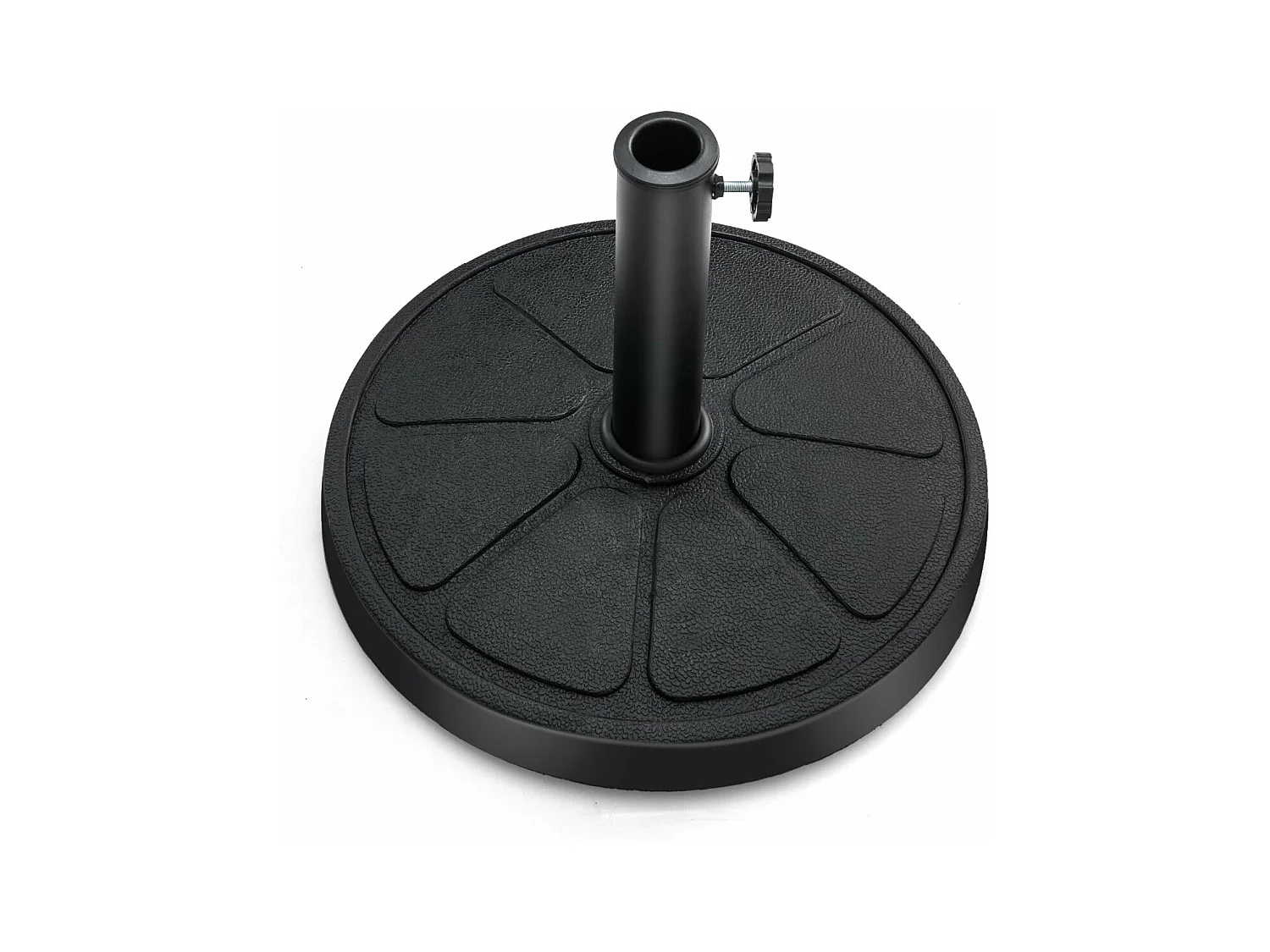 Base de parasol d'extérieur noire 45 x 45 x 35 cm 20_0007862