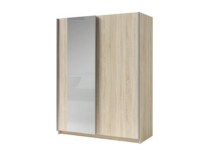 SCHWEBETÜRENSCHRANK Gozo Sonoma Eiche / Spiegel 180 / 62 / 198cm
