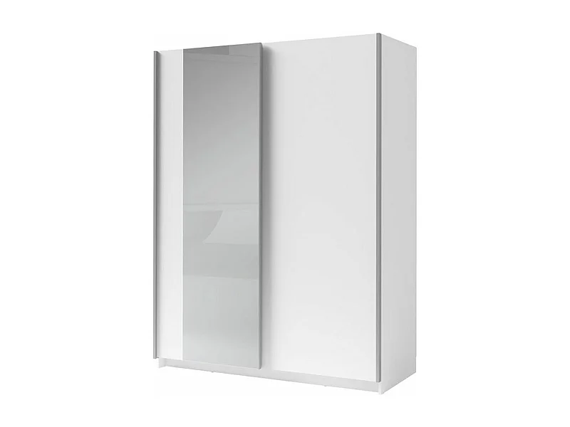 SCHWEBETÜRENSCHRANK Gozo Weiß / Spiegel 180 / 62 / 198cm