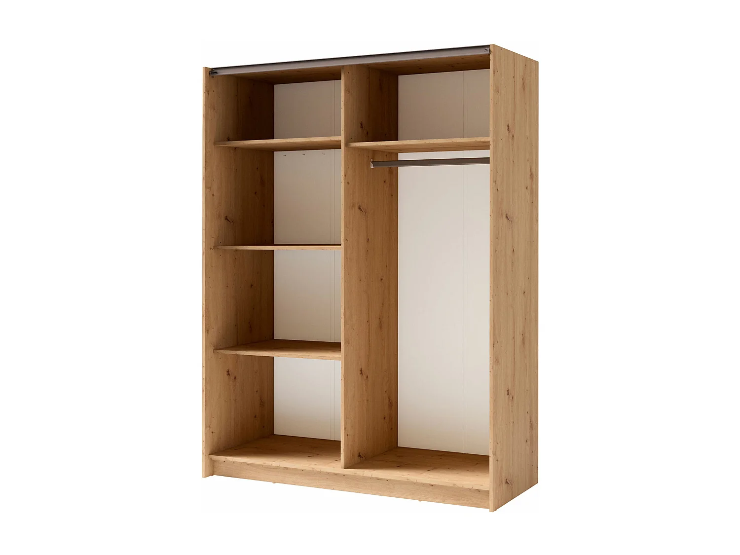 SCHWEBETÜRENSCHRANK Gozo Artisan Eiche / Spiegel 180 / 62 / 198cm