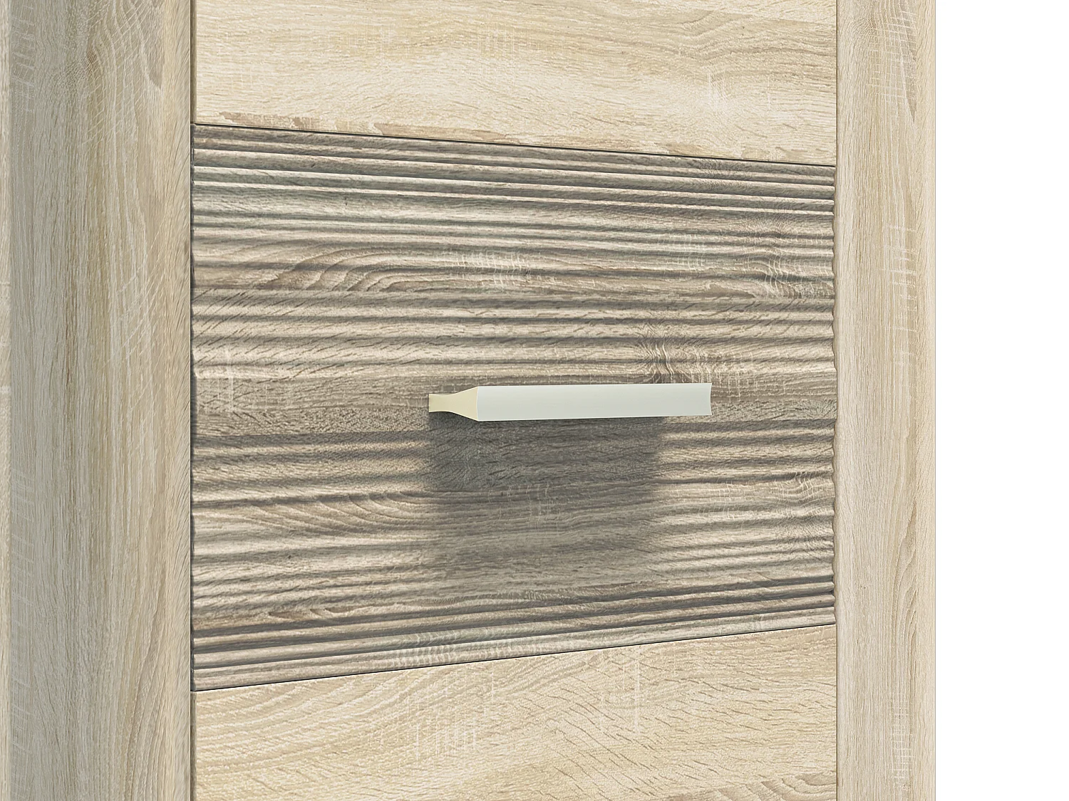 STAURAUMSCHRANK Castel Sonoma Eiche hell / Sonoma Eiche Trüffel 55 / 43 / 201cm