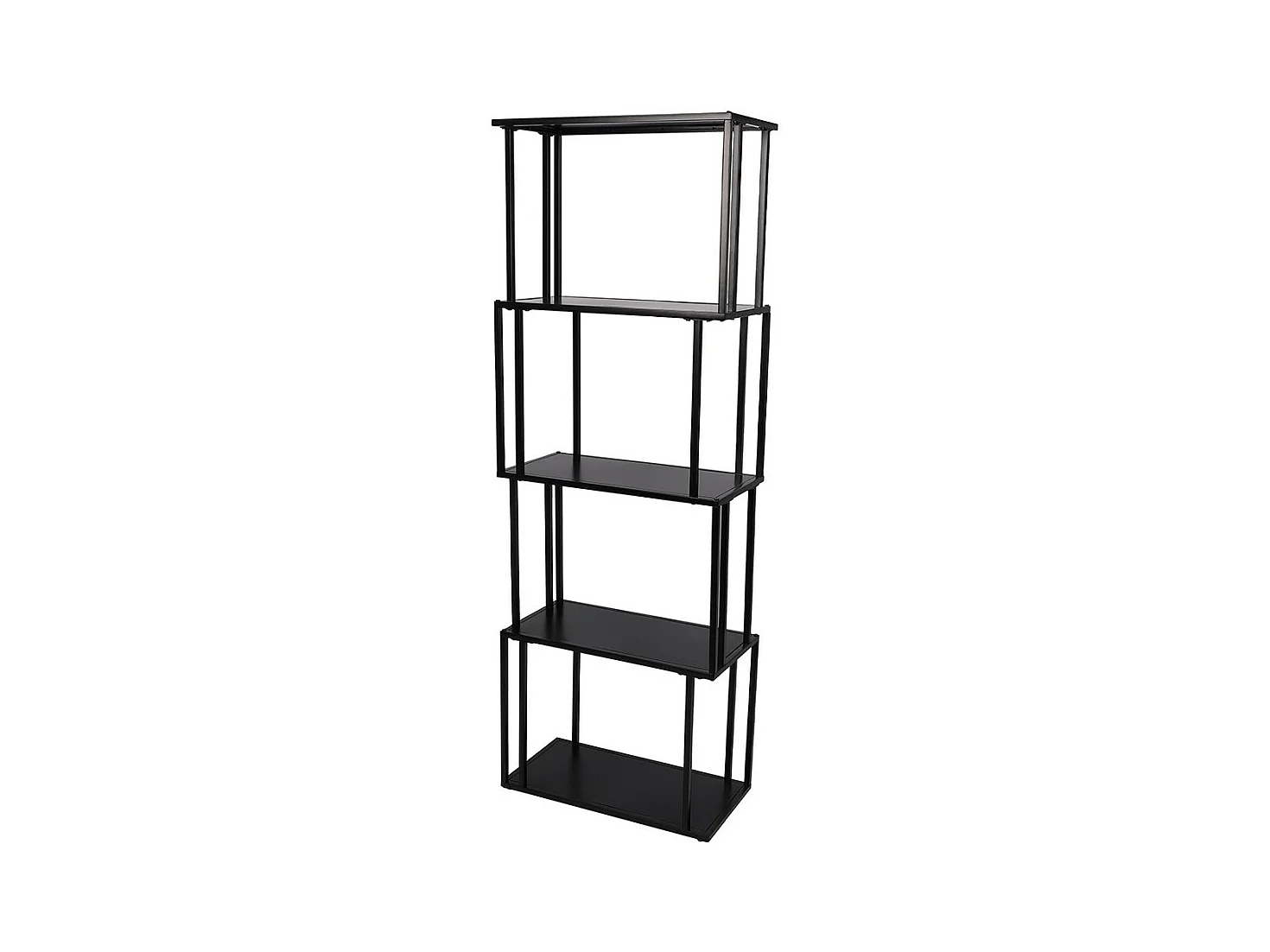 Libreria a 5 livelli collezione SOHO - Stile design, colore nero