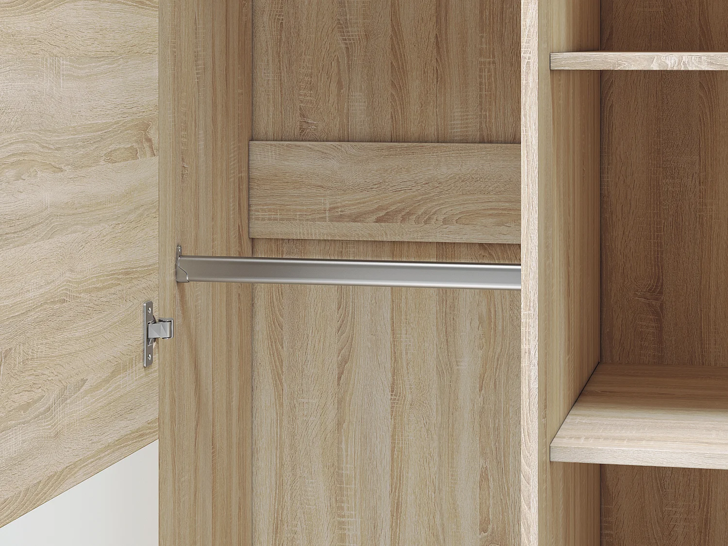 KLEIDERSCHRANK Castel Sonoma Eiche / Sonoma EIche Trüffel 92 / 66 / 201cm