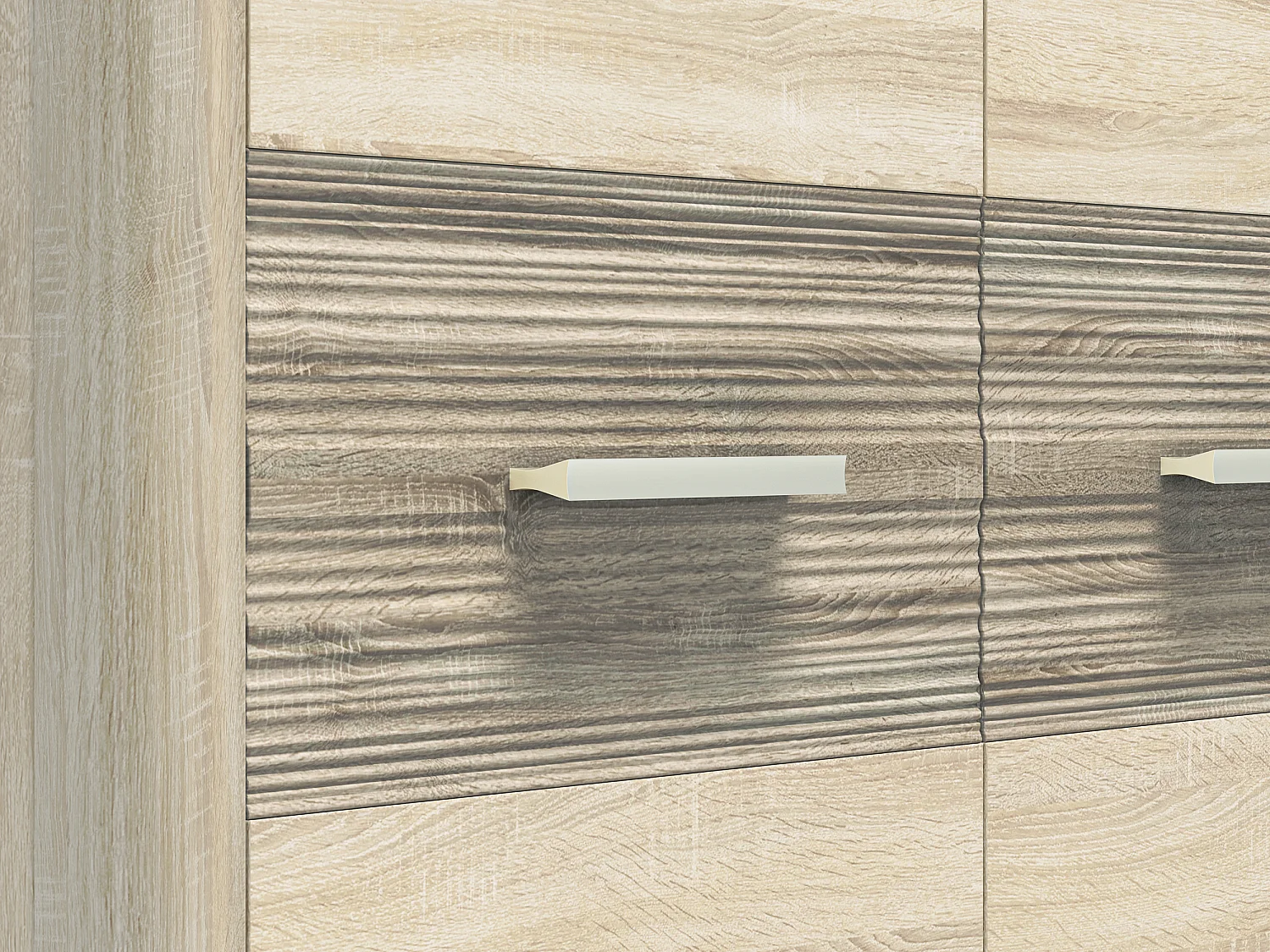 KLEIDERSCHRANK Castel Sonoma Eiche / Sonoma EIche Trüffel 92 / 66 / 201cm