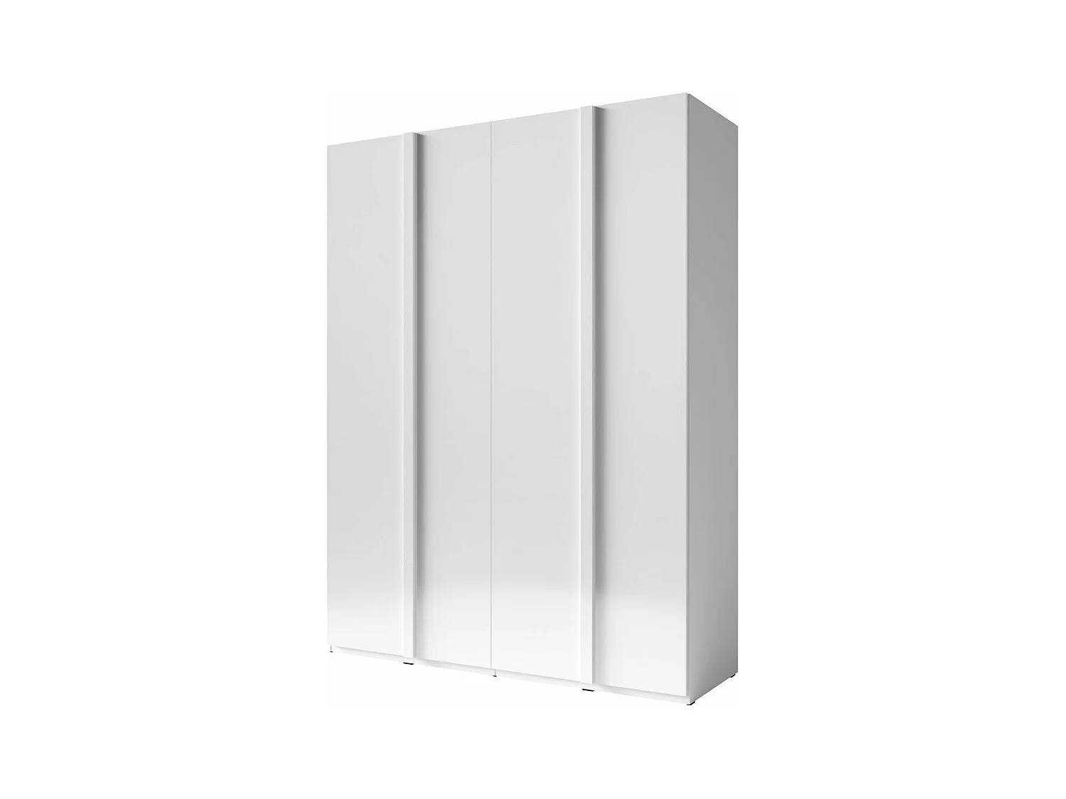KLEIDERSCHRANK Italia weiß matt / weiß hochglanz 180 / 59 / 237cm