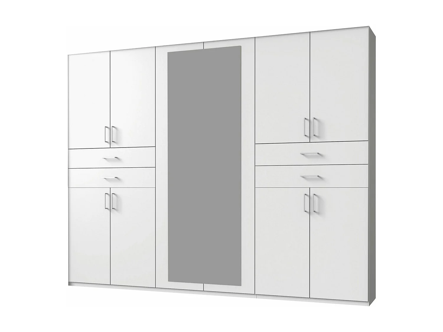 KLEIDERSCHRANK Taiga Weiß 270 / 58 / 210cm