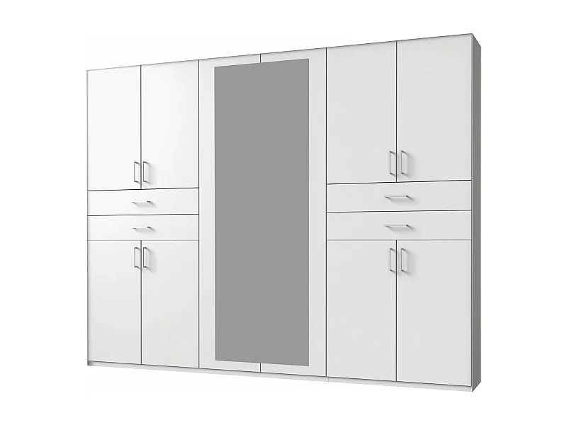 KLEIDERSCHRANK Taiga Weiß 270 / 58 / 210cm