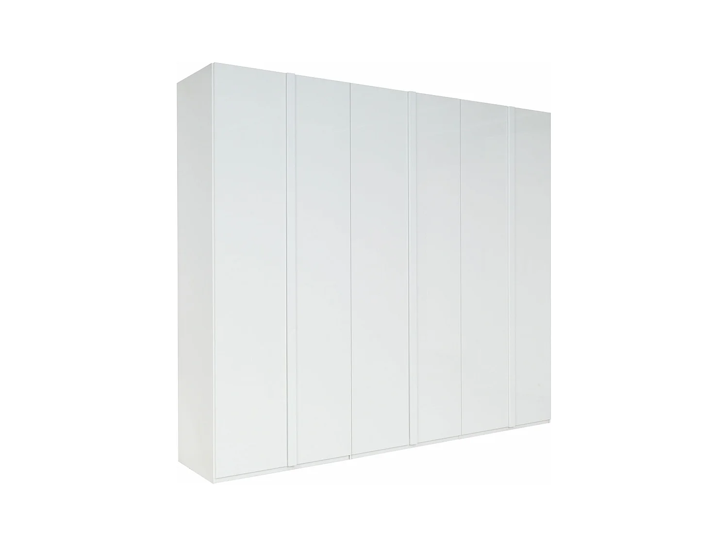 KLEIDERSCHRANK Italia weiß matt / weiß hochglanz 270 / 59 / 237cm