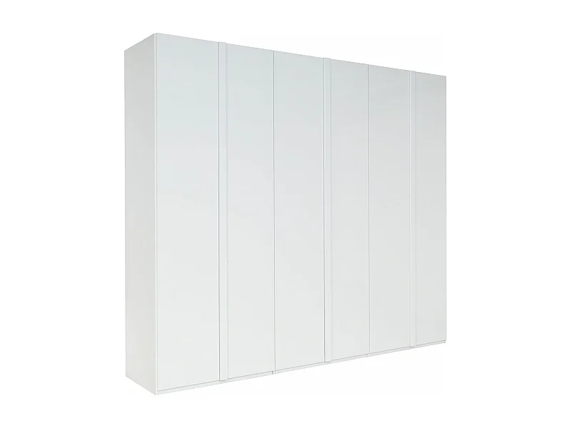 KLEIDERSCHRANK Italia weiß matt / weiß hochglanz 270 / 59 / 237cm