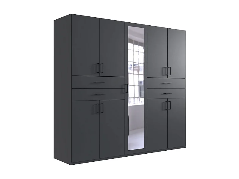 KLEIDERSCHRANK Taiga Graphit 225 / 58 / 210cm