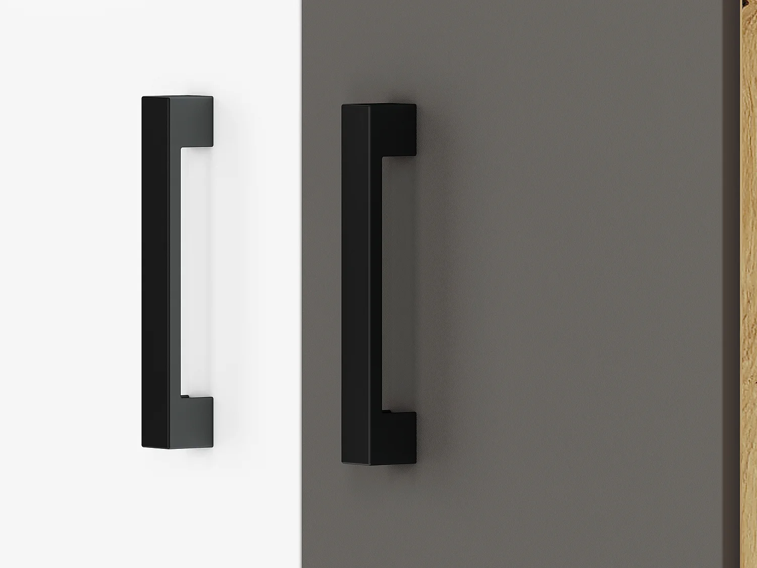 ECKSCHRANK Fini Artisan Eiche / weiß / anthrazit 82 / 82 / 191cm