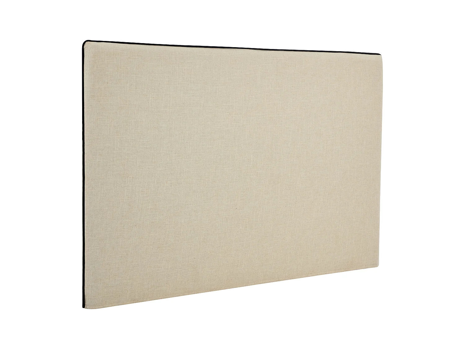 Cabecero desenfundable de 170 cm - Algodón y lino - Beige y negro - CHESMA