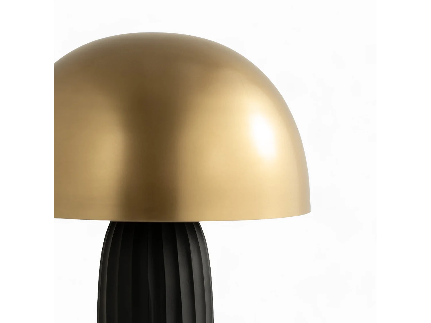 Lampe à poser en métal noir et doré - Joy