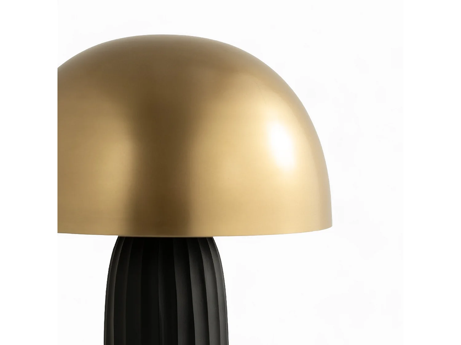 Lampada da tavolo in metallo nero e dorato - Joy