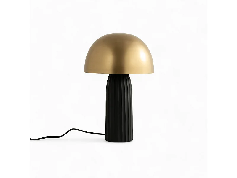 Lampe en métal noir et doré - Joy