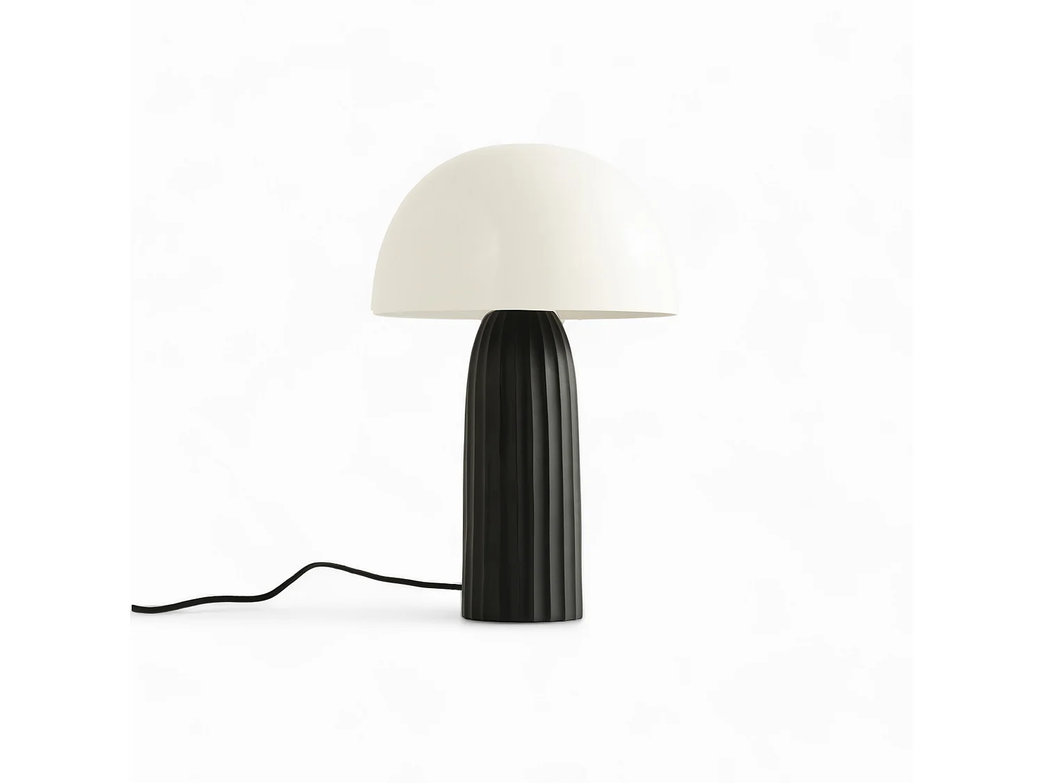 Lampe en métal blanche et noire - Joy