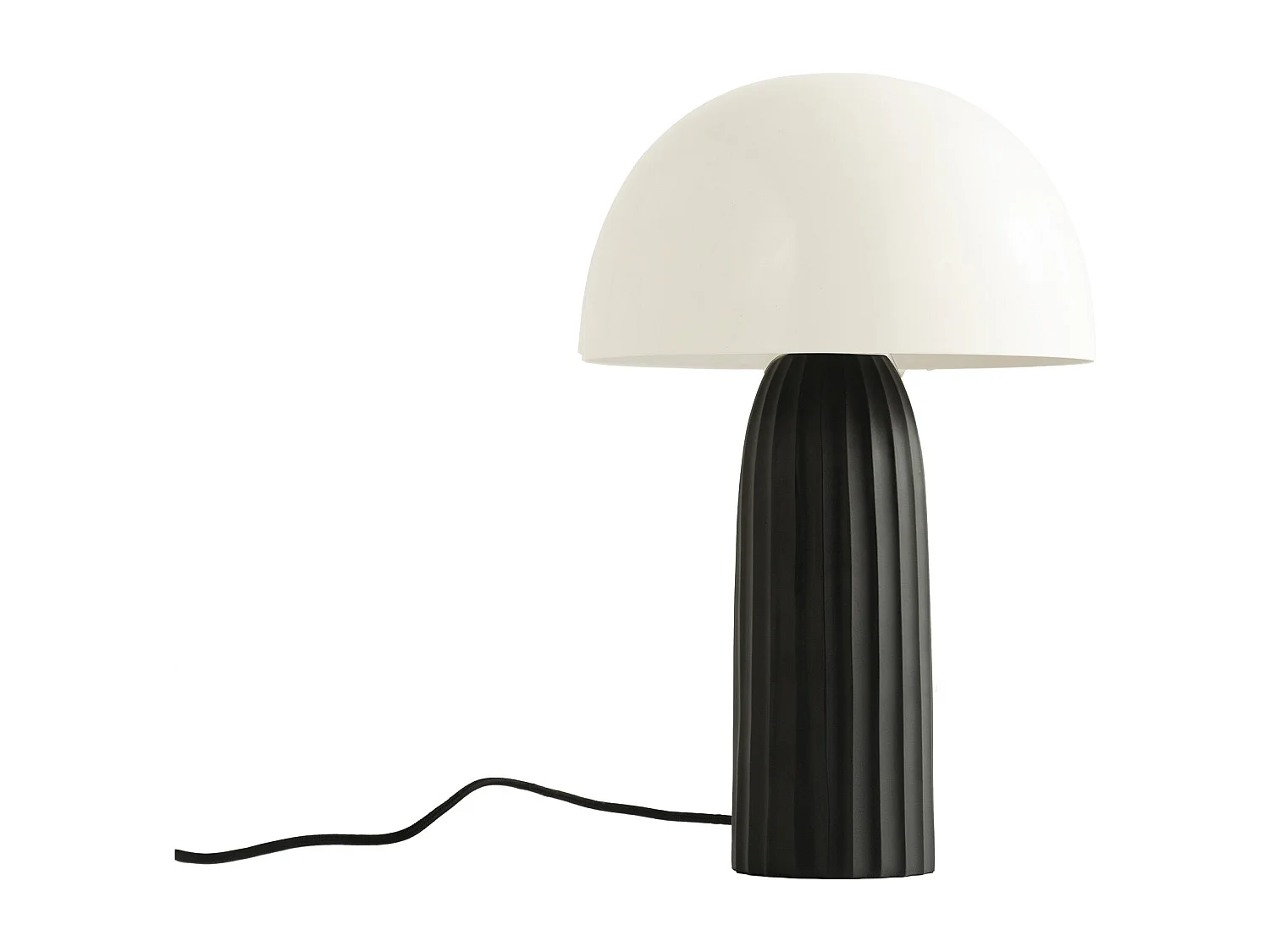 Lampe en métal blanche et noire - Joy